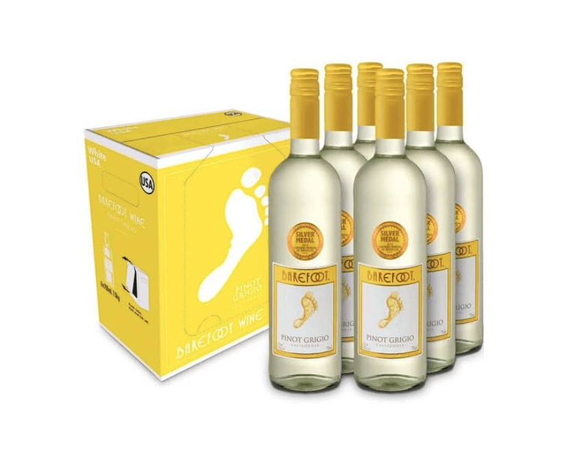 Barefoot PinotGrigio 6x75c - Crown Cash & Carry -whole prices in United Kingdon