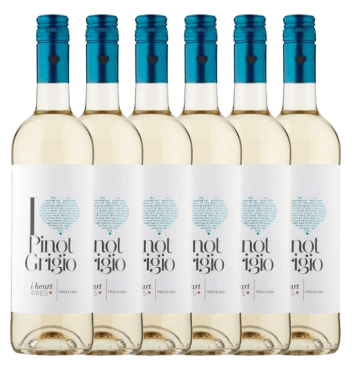 I Heart Pinot Grigio 6x75cl - Crown Cash & Carry -whole prices in United Kingdon