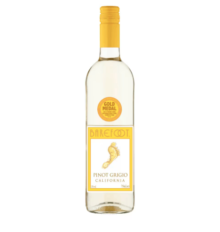 Barefoot PinotGrigio 75cl - Crown Cash & Carry -whole prices in United Kingdon