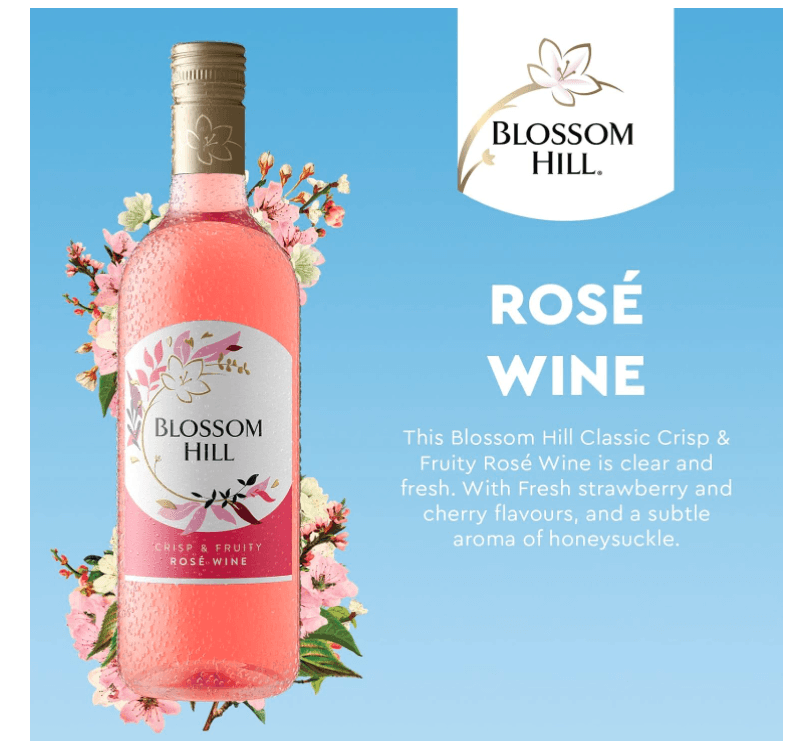 Blossom Hill Rose Wine, 75cl, (Case of 6) - Crown Cash & Carry -whole prices in United Kingdon