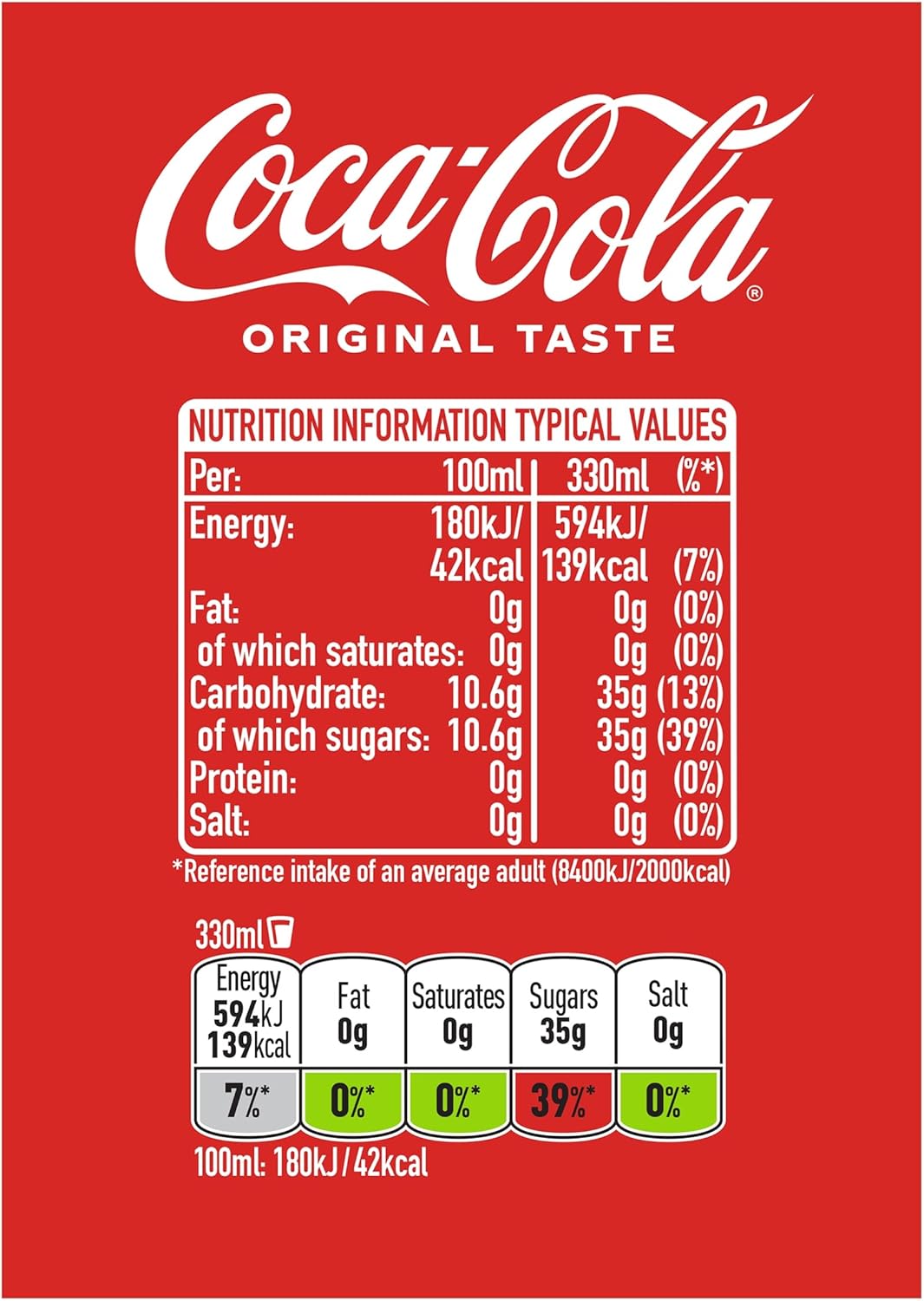 Coca-Cola Original Taste 24 x 330 ml