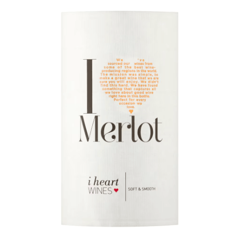 I Heart Merlot 75Cl - Crown Cash & Carry -whole prices in United Kingdon