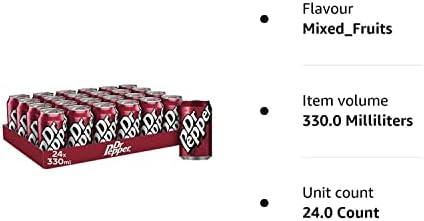 Dr Pepper 24 x 330ml Cans - Crown Cash & Carry -whole prices in United Kingdon