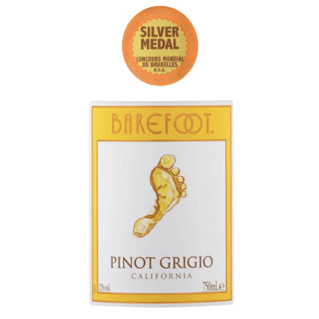 9 Barefoot PinotGrigio 6x75c - Crown Cash & Carry -whole prices in United Kingdon