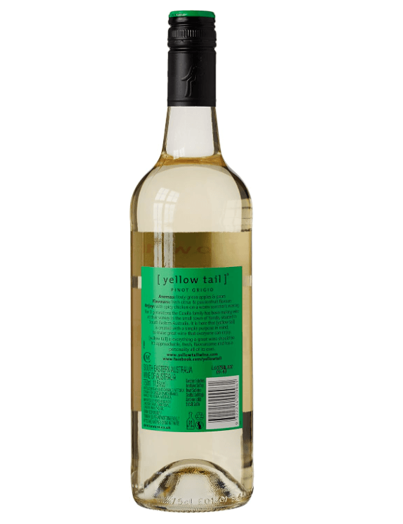 Yellow Tail Pinot Grigio White 6x75c - Crown Cash & Carry -whole prices in United Kingdon