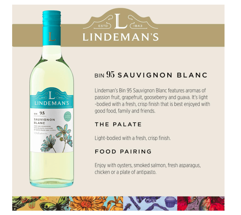 Lindeman’s Bin Sauvignon Blanc 6X75cl - Crown Cash & Carry -whole prices in United Kingdon