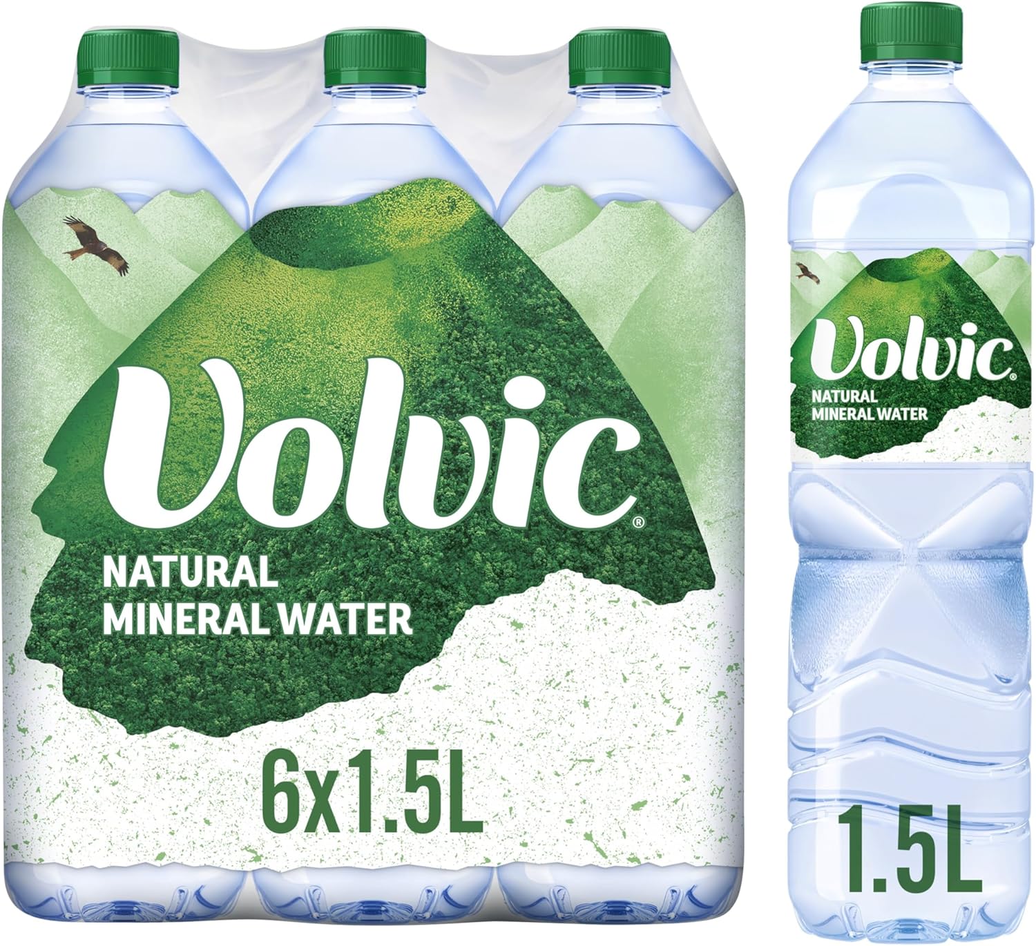 Volvic Still Natural Mineral Water 6 x 1.5L