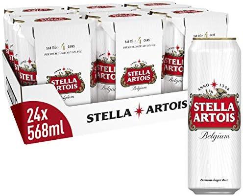 Stella Artois Premium Lager Beer Pint Cans 24 x 568 ml - Crown Cash & Carry -whole prices in United Kingdon