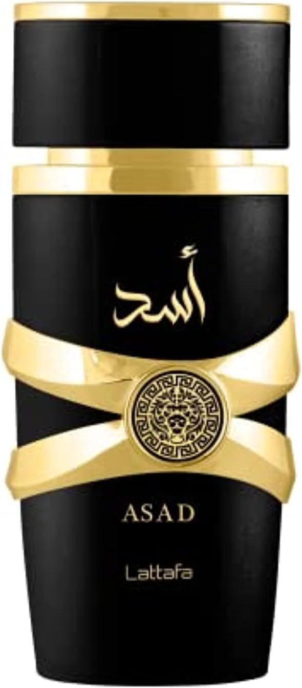 Lattafa Asad Premium Perfume Refreshing Oud and Musk Fragrances Eau De Parfum 100 ml Perfume for Unisex (Pack of 1), 100 ml (Pack of 1