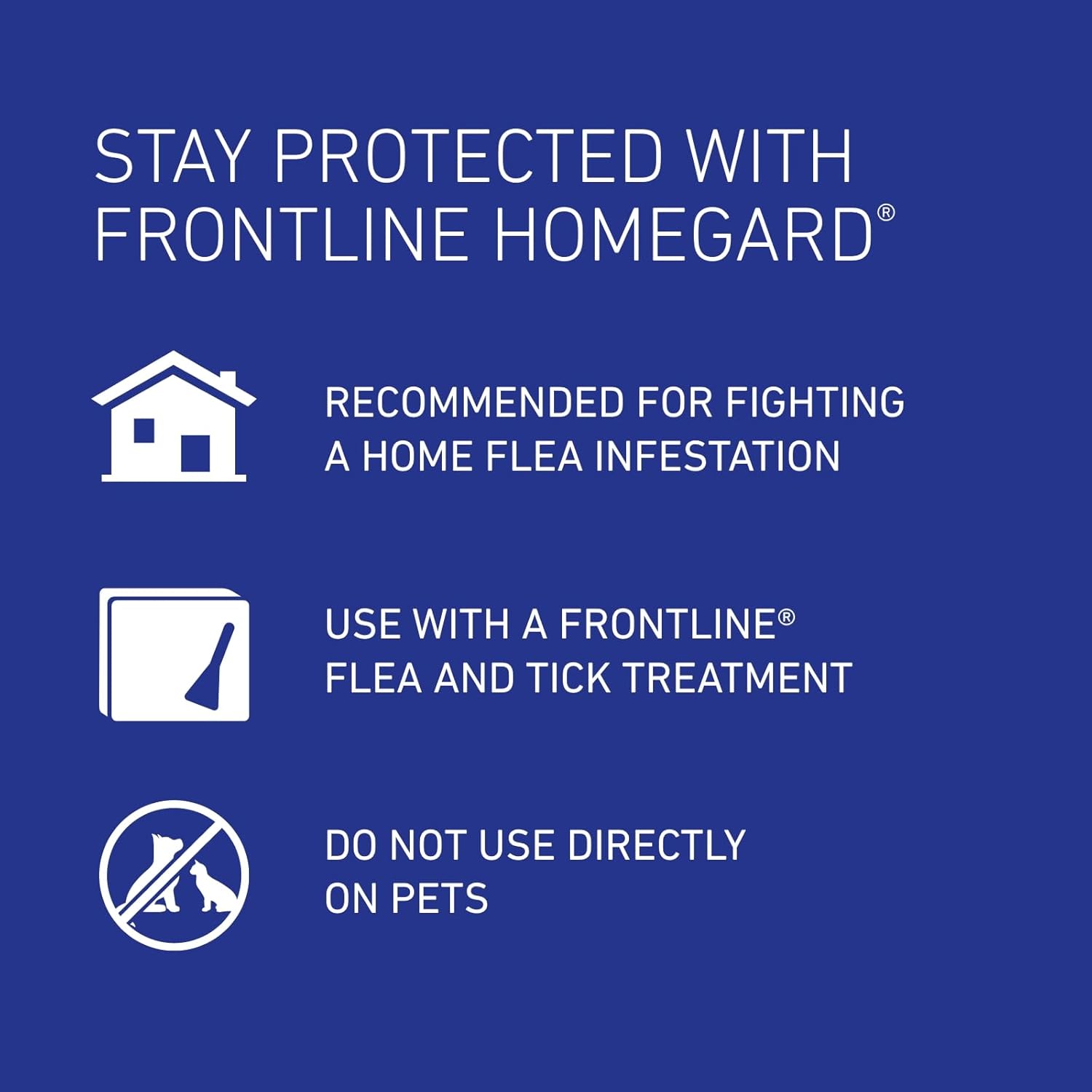 FRONTLINE HomeGard Flea & Tick Household Spray - 500 ml, White