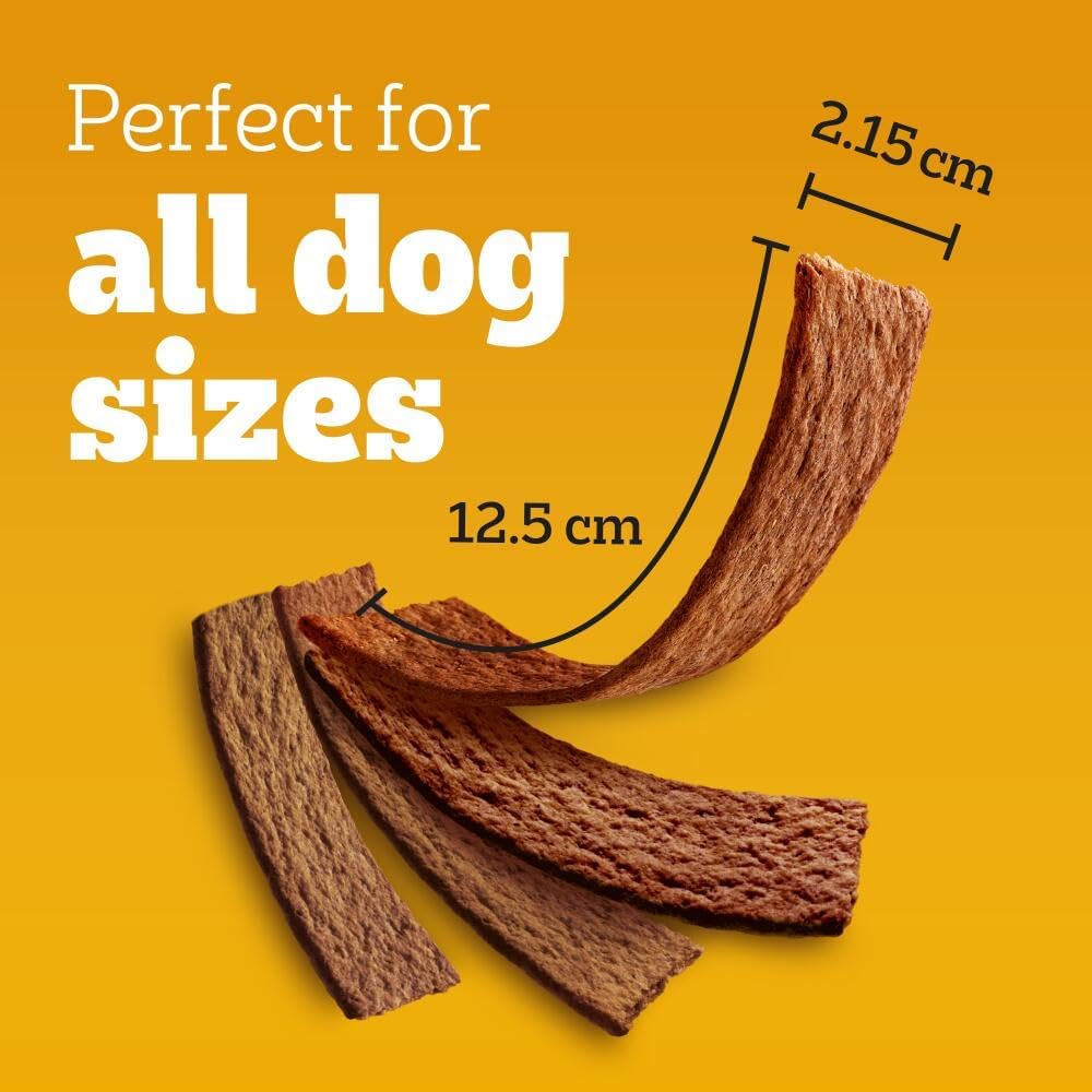 Pedigree Schmackos Mega Pack 110 Strips Snacks, Dog Treat Multipack with Beef, Lamb and Poultry Flavours, 790 g (Pack of 1)