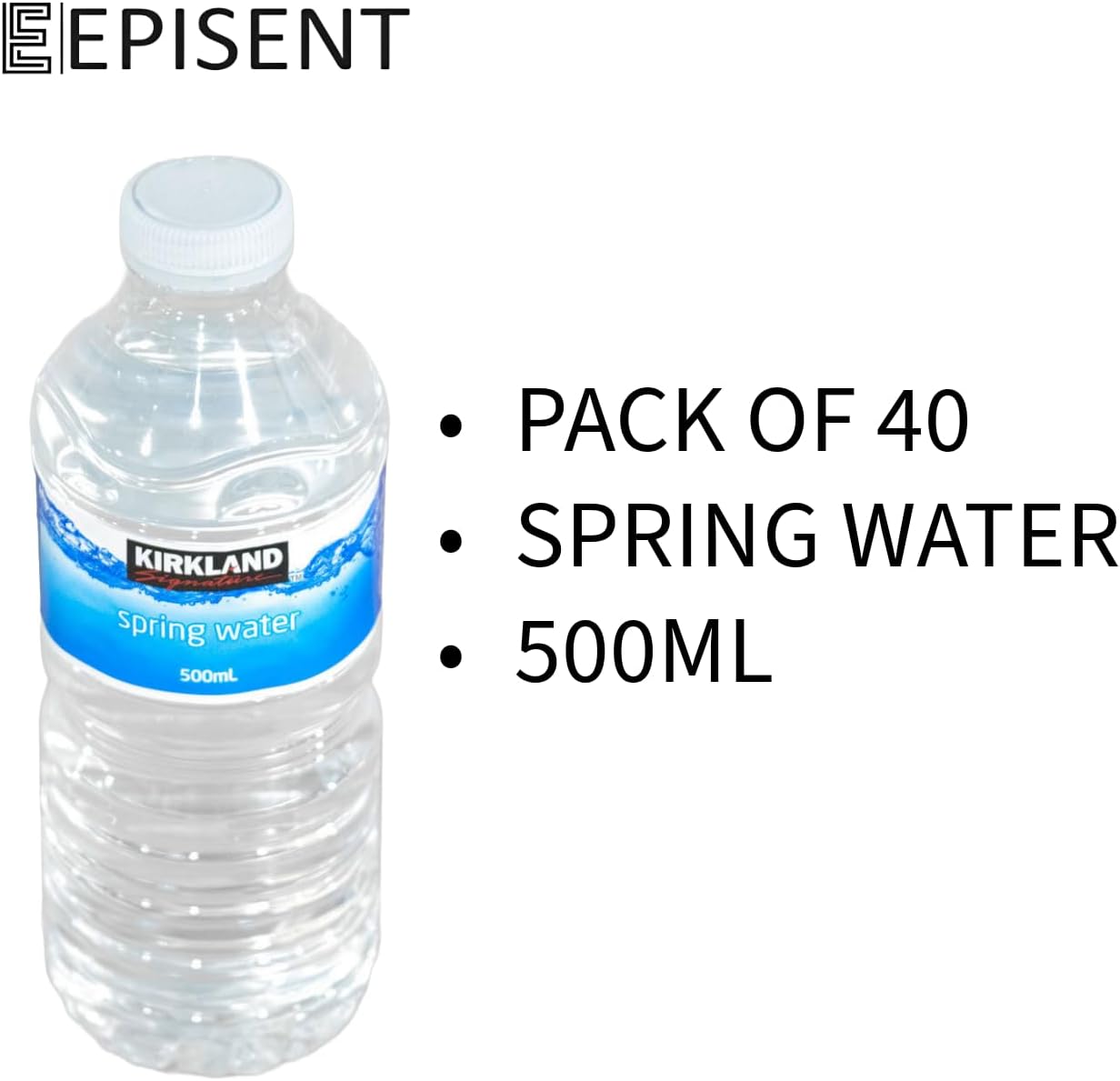 slamtech Kirkland Signature Spring Still Water 500ml, 40 Bottles