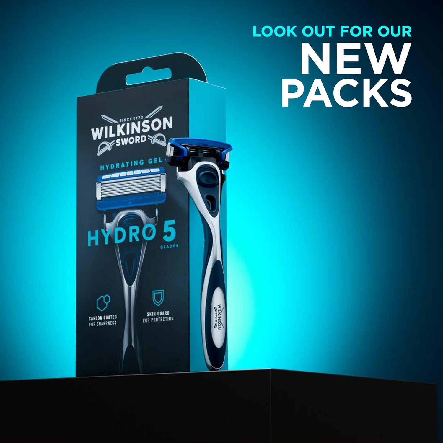 Wilkinson Sword Hydro 5 Men’s Razor, Great Addition to Wash Bags for Men's Grooming, Great Shavers for Routine Shaving, 1 Reusable Handle plus 13 Refill Blades Pack