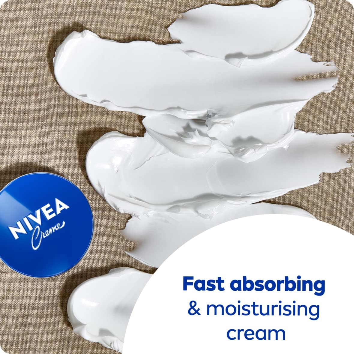 NIVEA Creme Tin (400ml), Moisturising Cream Provides Intensive Protective Care for Soft and Supple Skin, Ideal for Daily Use as a Face, Hand, or Body Cream