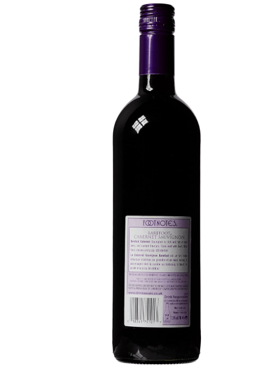 Barefoot Cabernet Sauvignon 6x75cl - Crown Cash & Carry -whole prices in United Kingdon